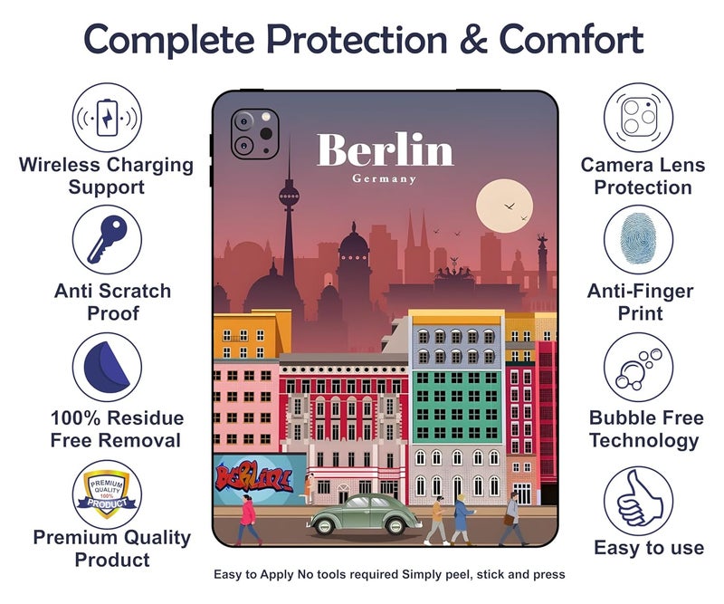 WRAP CRAFT Skin Compatible with iPad Pro 12.9 inch 6th Generation, 2022 Skin Revamp Your tablet's Style with This Protective & Fashionable Tablet Skin; DP-148 - Image 3