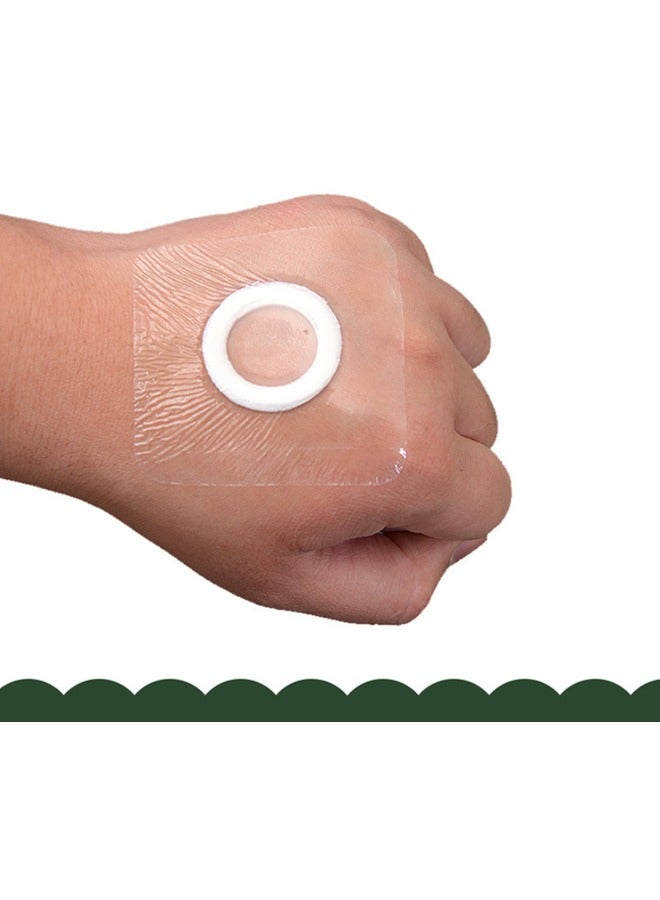 Aikenn Hollow patch fixed patch breathable tape, transparent film dressing, PU film waterproof sticker, second layer of skin healing protection bandage elastic antibacterial wound tape transparent care tape for cuts, scratches and various wounds waterproof care (10*10cm)  - Image 4