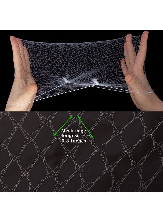 Askuang 20Pcs Hair Net 20" Individual Packing Invisible Elastic Edge Mesh Hair Nets For Women Sleeping Ballet Kids Hair Buns Cooking Food Service Wig Nets 50Cm White - Image 4