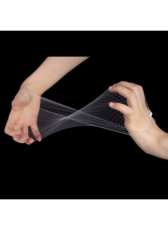 Askuang 20Pcs Hair Net 20" Individual Packing Invisible Elastic Edge Mesh Hair Nets For Women Sleeping Ballet Kids Hair Buns Cooking Food Service Wig Nets 50Cm White - Image 5