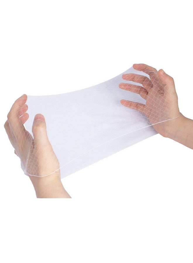Askuang 20Pcs Hair Net 20" Individual Packing Invisible Elastic Edge Mesh Hair Nets For Women Sleeping Ballet Kids Hair Buns Cooking Food Service Wig Nets 50Cm White - Image 1
