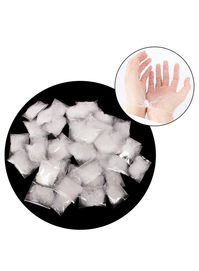 Askuang 20Pcs Hair Net 20" Individual Packing Invisible Elastic Edge Mesh Hair Nets For Women Sleeping Ballet Kids Hair Buns Cooking Food Service Wig Nets 50Cm White - Image 3