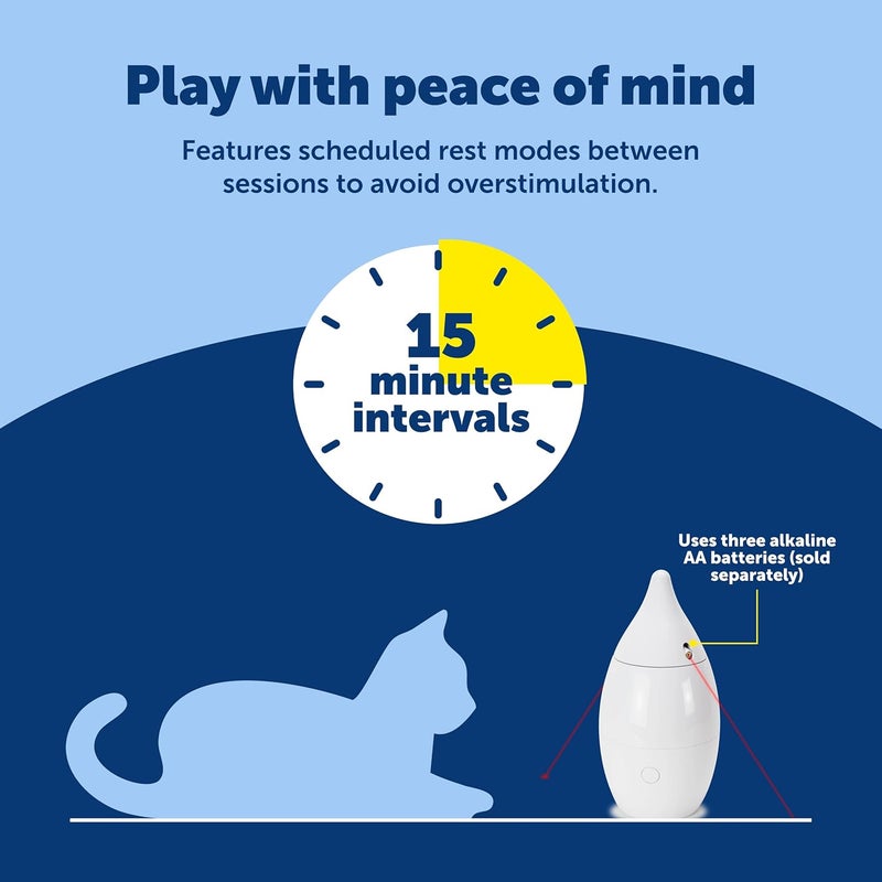 Zoom Laser Cat Toy - Interactive Pet Supplies - Indoor - Relieves Anxiety & Boredom - Multiple Lasers Perfect for Multi-Cat Households - Hands-Free Play - Auto Shutoff Prevents Overstimulation - Image 5