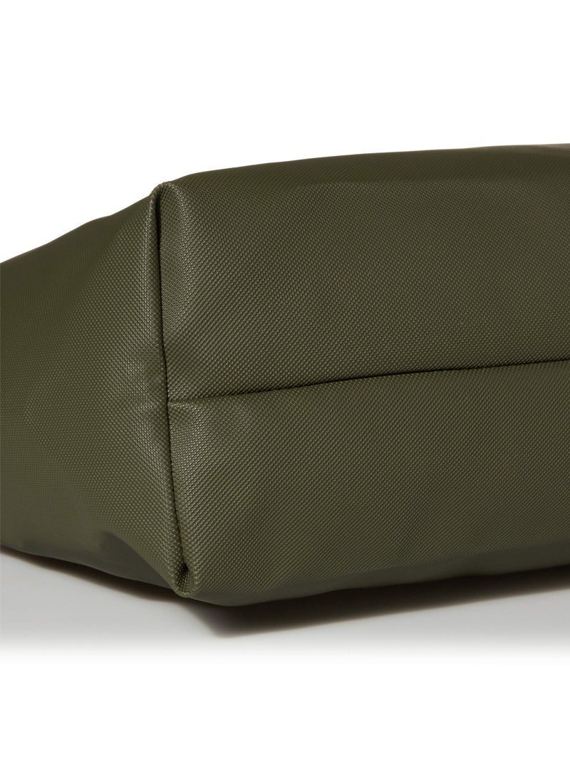 Lacoste Women's L12.12 Concept Fashion Versatile Large Capacity Zipper Camera Bag, Solid Green Color, Size 35cm30cm14cm - Image 4