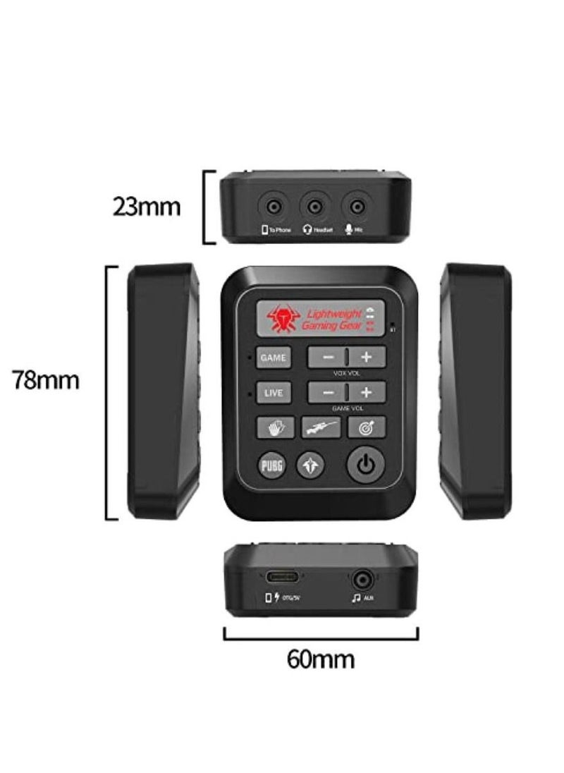 Plextone - Plextone GS6 Game Live Dual Mode Sound Card Mixer Streaming with 3.5mm Interface, USB-C Interface Game Sound Card Digital Vox Modification For PC/Laptop/Mobile Phones. - Image 1