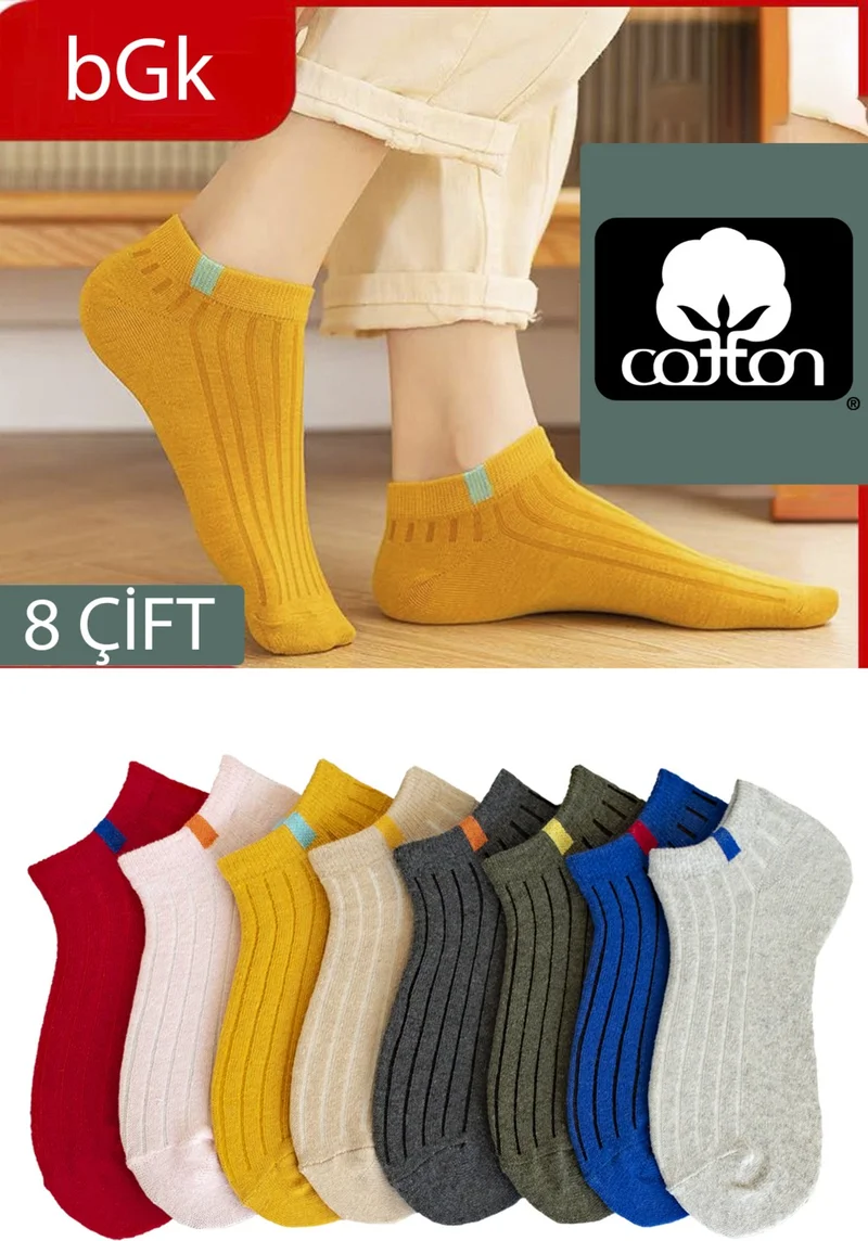 Bgk 8 Pairs Women's Colorful Short Socks