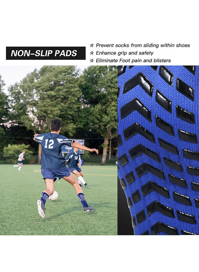 Generic Anti-slip Soccer Socks for Men and Women Breathable Athletic Socks with Grippers  - Image 4
