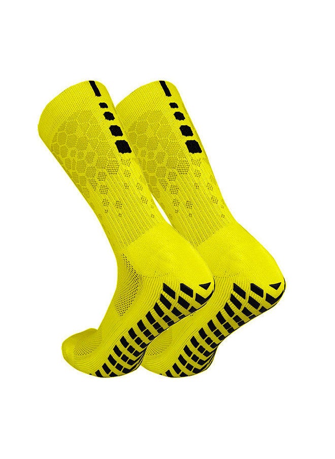 Generic Anti-slip Soccer Socks for Men and Women Breathable Athletic Socks with Grippers  - Image 1