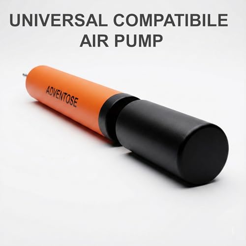 ADVENTOSE Professional Ball Pump with Needle – High-Velocity Air Filling Pump for Ball, Football Pump, Basketball Pump & Volleyball Pump - Portable Hand Pumper Ball Inflator (Orange/Black) - Image 5