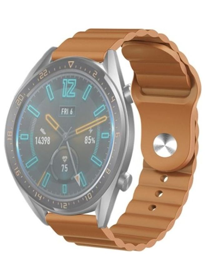 NIBEMINENT Replacement Strap for Huawei Watch GT2e / GT2 22/46mm Brown - Image 1
