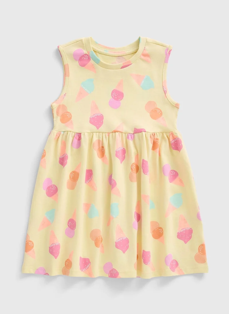 Matalan Girls Yellow Ice Cream Dress