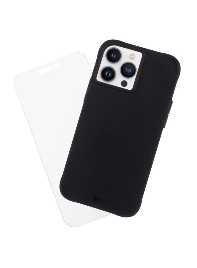 كايس مايت حزمة حماية كيس ميت لجهاز آيفون 14 برو ماكس مع ماغسيف | حزمة حماية 2 في 1، كيس نحيف + واقي شاشة زجاجي مقسى | حماية كاملة من السقوط والخدوش 360 درجة، تركيب سهل، بدون فقاعات - - Image 4