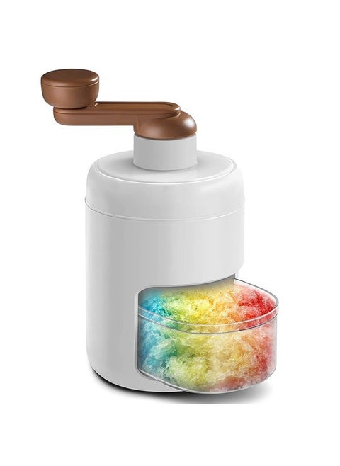 Snow Cone Machine Manual, Shaved Ice Maker Machine for Home, Ice Shaver Hand Crank, Slushy Maker Machine, Ice Crusher for Snow Cones, Ideal for Outdoor Picnics, Portable