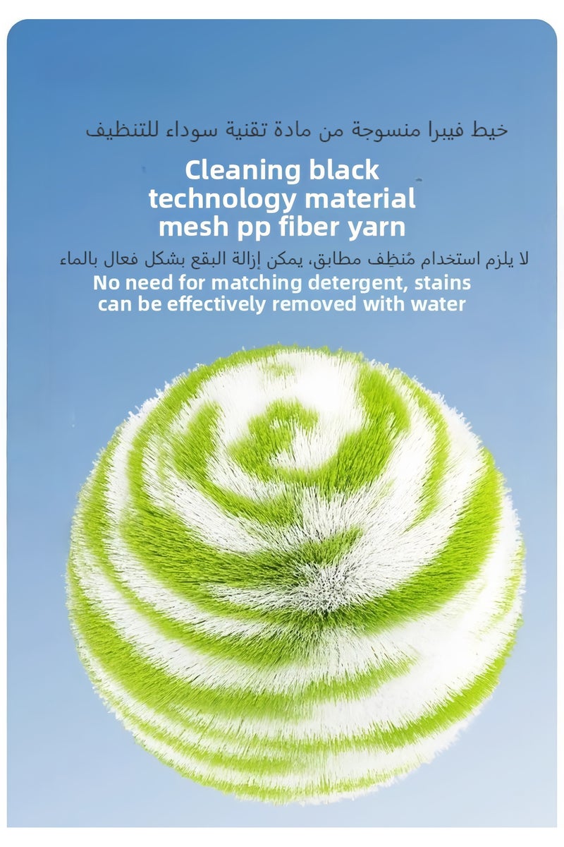 كرونايتي س губاة تنظيف متعددة الوظائف مضادة للبكتيريا - губاة تنظيف خاصة للمطبخ، كرة تنظيف الحمام، كرة تنظيف المسبح. مصنوعة من مادة ألياف شبكية البولي بروبيلين (PP)، ولا تحتاج إلى استخدام مواد تنظيف، ويتجاوز معدل مضاديتها للبكتيريا 90٪، وهي مناسبة بشكل خاص لأسر يوجد بها أطفال صغار. يمكنها بسهولة تلبية احتياجات التنظيف في الأحواض، والبلاط، والحوضات، والمصابيح المائية، والمسبحات وما إلى ذلك. - Image 2