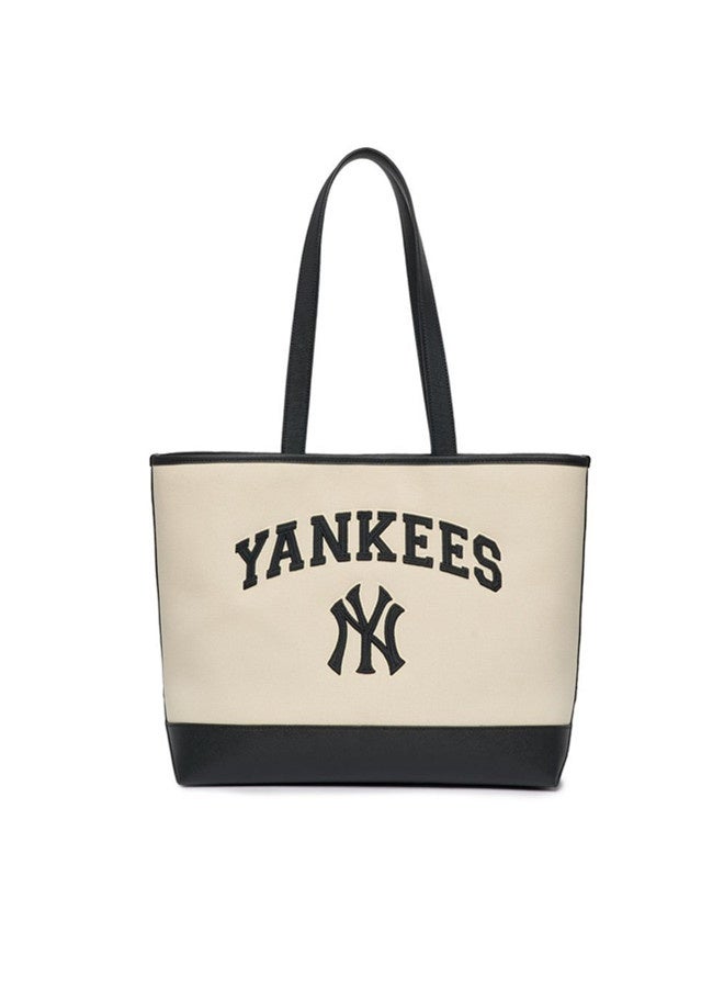 إم إل بي MLB اليانكيز النساء حقيبة كبيرة القدرة جميع المباراة كيس الكتف للمسافرين حقيبة الطلاب - Image 1