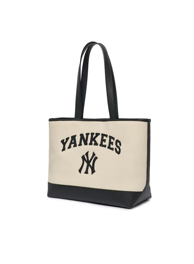 إم إل بي MLB اليانكيز النساء حقيبة كبيرة القدرة جميع المباراة كيس الكتف للمسافرين حقيبة الطلاب - Image 3