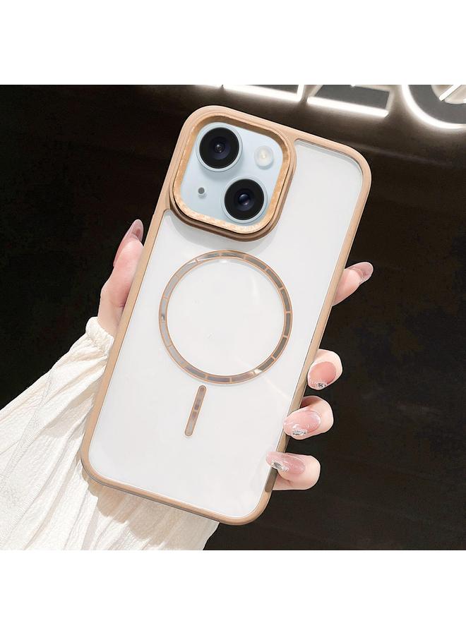 S-TOP Case For iPhone 15 Chocolate Transparent MagSafe Shockproof Phone Case - Image 1