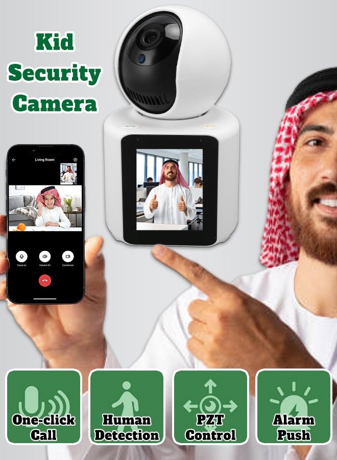 Mi VAZA Smart Security Camera - Surveillance Camera with 32G Memory Card - Motion Detection for Baby, Two-Way Audio, Two-Way Video, Night Vision, Alarm Push  - Image 1