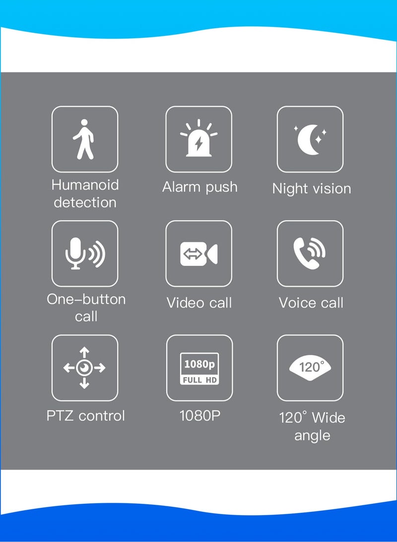 Mi VAZA Smart Security Camera - Surveillance Camera with 32G Memory Card - Motion Detection for Baby, Two-Way Audio, Two-Way Video, Night Vision, Alarm Push  - Image 2