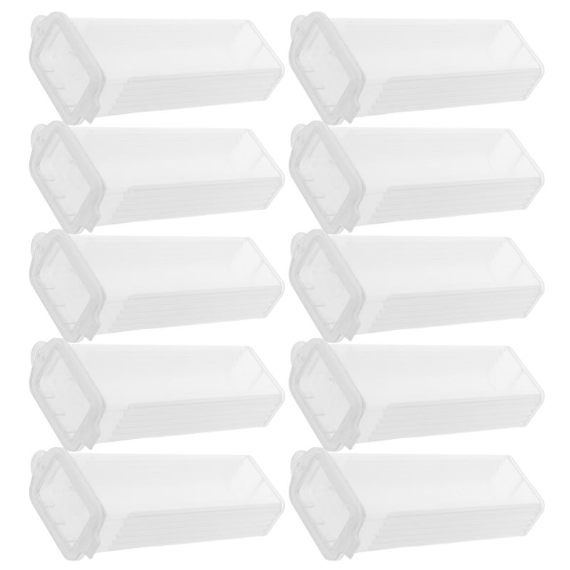 50pcs Slide Staining Jar: 5-Slot High Transparency Staining Jar - Narrow Laboratory Slide Holder For Efficient Sample Processing - Image 1