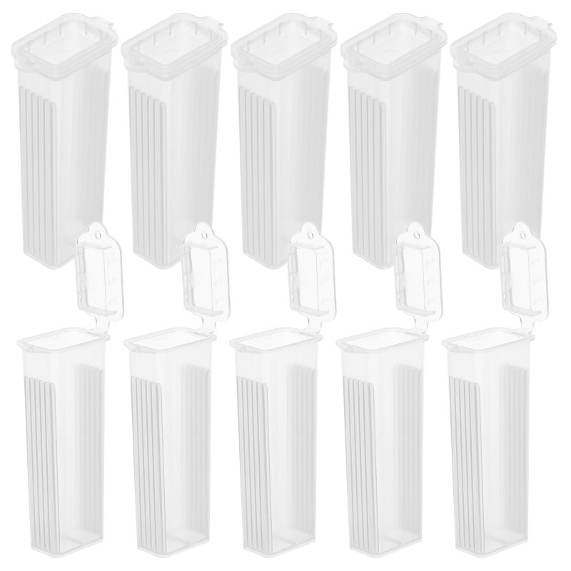 50pcs Slide Staining Jar: 5-Slot High Transparency Staining Jar - Narrow Laboratory Slide Holder For Efficient Sample Processing - Image 5