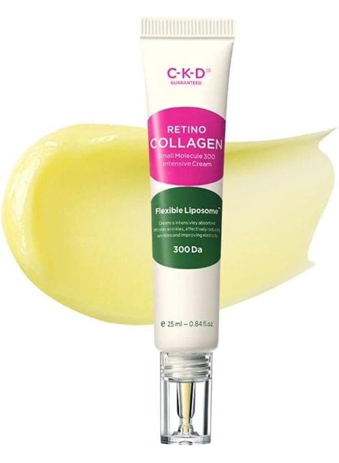 CKD Retinol Collagen Small Molecule 300 Intensive Cream 25ml: ONLY Night Wrinkle Care cream, Strengthen skin penetration, improve wrinkles - Image 1