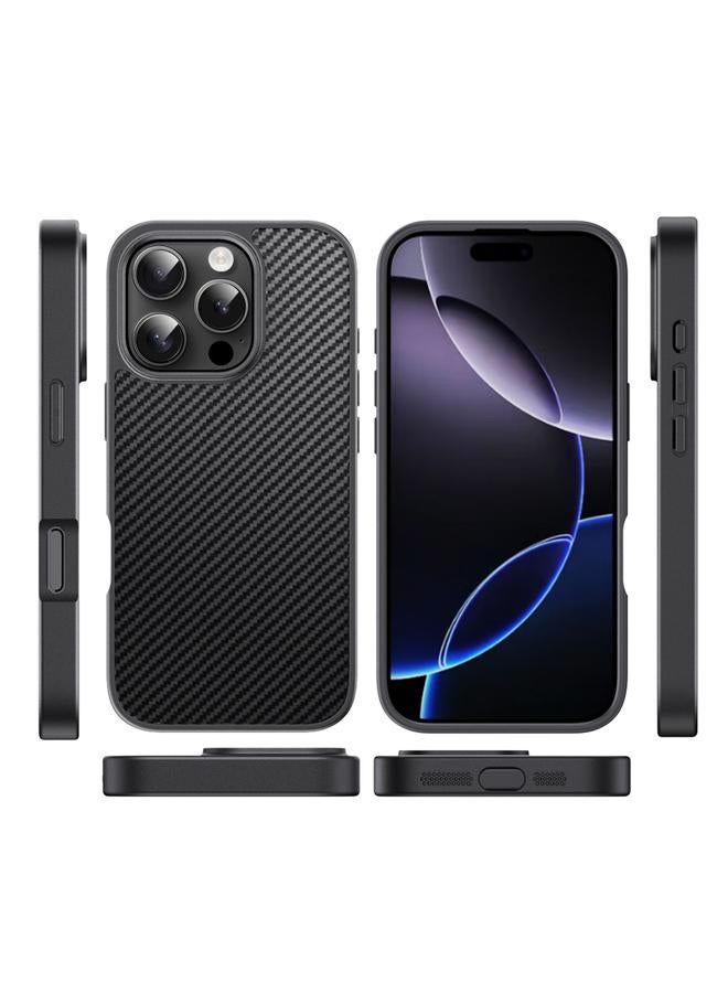 S-TOP Case For iPhone 16 Pro Max Pita Series TPU + PC Texture Phone Case - Image 3