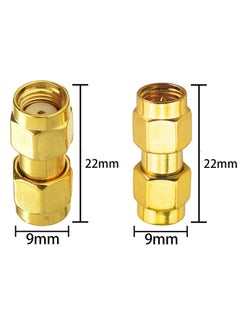 erorex [2+2]PCS SMA Male to SMA Male and SMA Female to SMA Female Connector SMA Coupler Adapter Converter for Antenna, Radio, WiFi  - Image 4