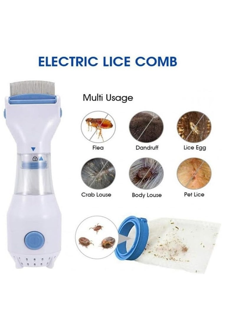 Generic - Electric Hair Lice Comb ,Electric Lice remover,Vacuum Effective Head for and Pets Get Rid of with this Vacuums Machine ,With 2 packs of filters (UK) - Image 1