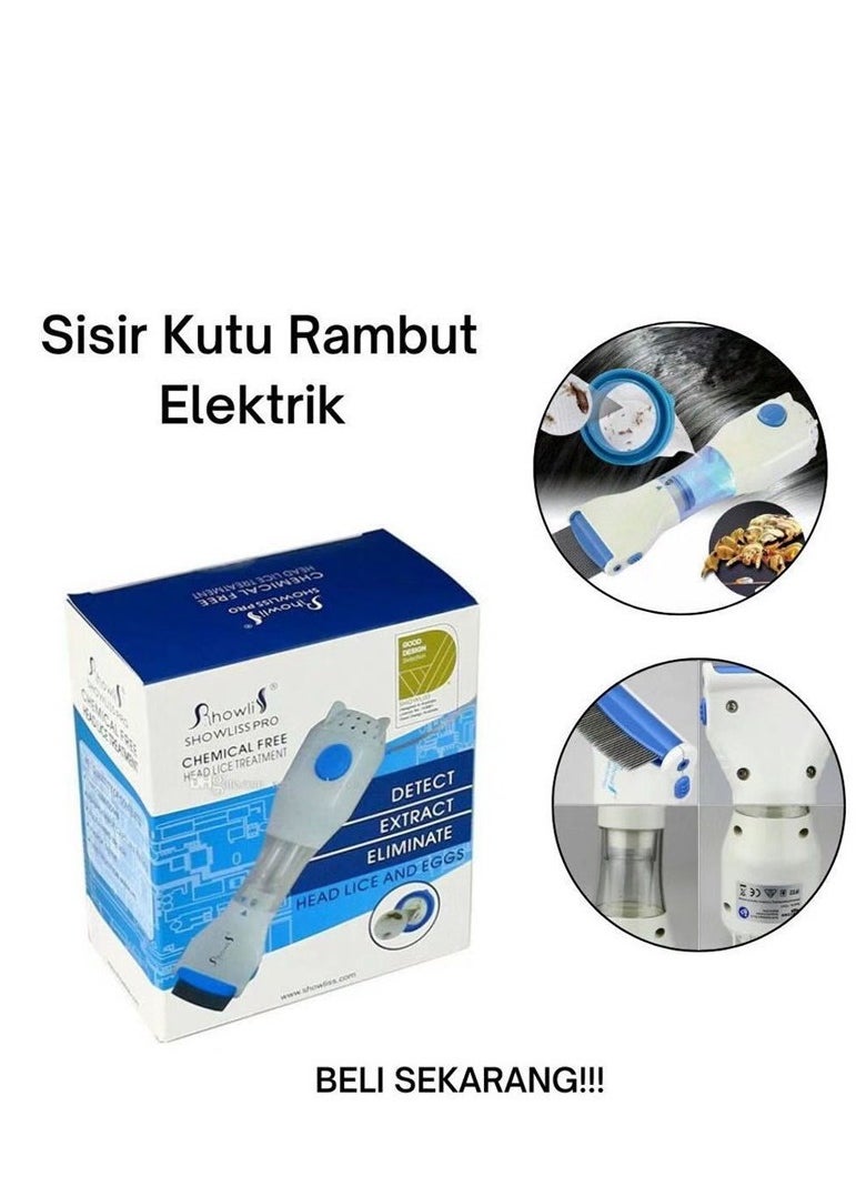 Generic - Electric Hair Lice Comb ,Electric Lice remover,Vacuum Effective Head for and Pets Get Rid of with this Vacuums Machine ,With 2 packs of filters (UK) - Image 1