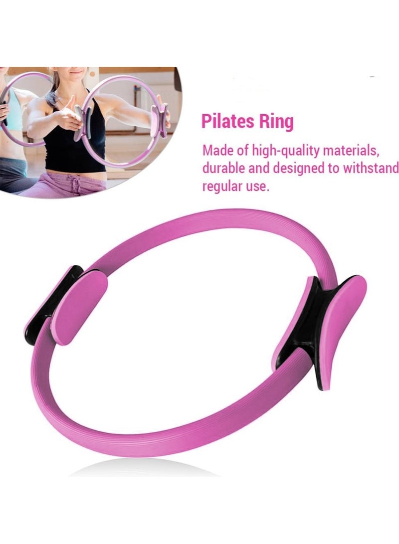 XiuWoo Yoga Sets Pilates Equipment for Home Workouts Pilates Ring and Ball Set Resistance Bands Perfect for Home Pilates Equipment Full Body Workouts  - Image 2