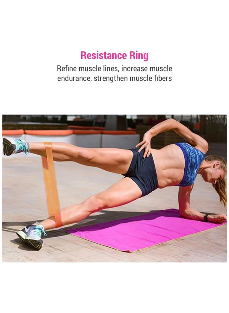 XiuWoo Yoga Sets Pilates Equipment for Home Workouts Pilates Ring and Ball Set Resistance Bands Perfect for Home Pilates Equipment Full Body Workouts  - Image 5