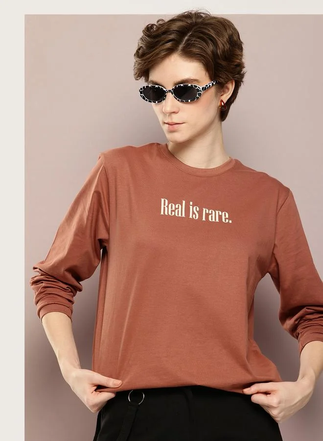 ديلينجر تيشيرت نسائي طويل الأكمام فضفاض