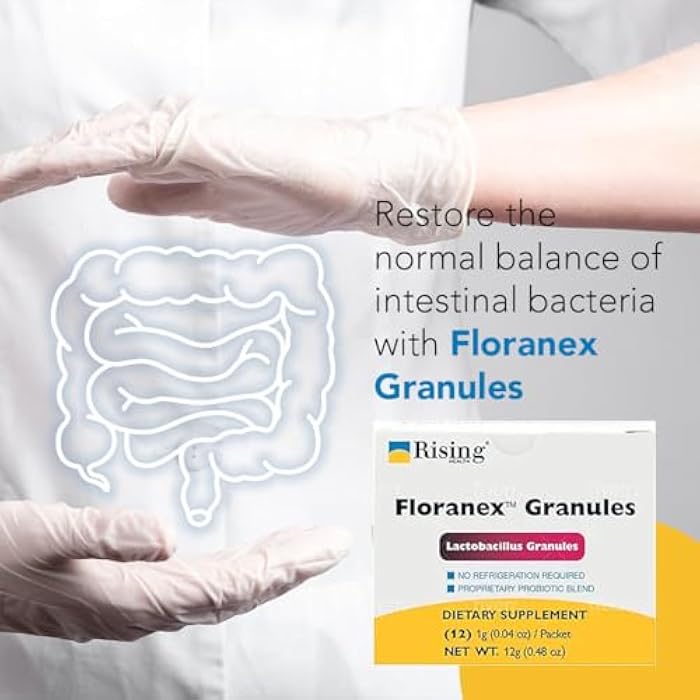 Rising Health - Floranex Granules - Lactobacillus Granules Probiotic Dietary Supplements - 12 Packets - Image 4