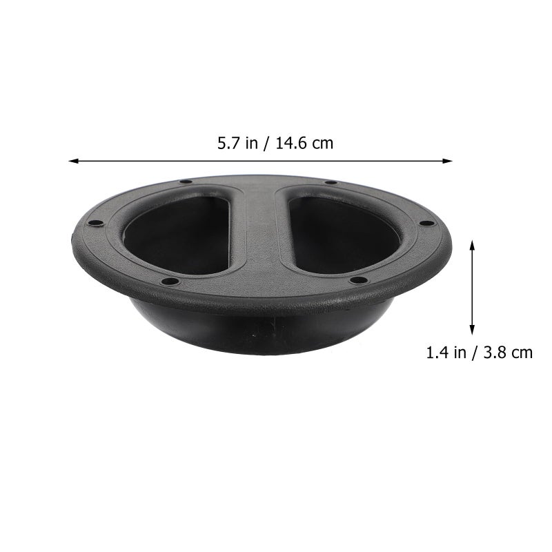5Pcs Black Recessed ABS Speaker Cabinet Handles Replacement for Professional Audio Equipment - Image 3