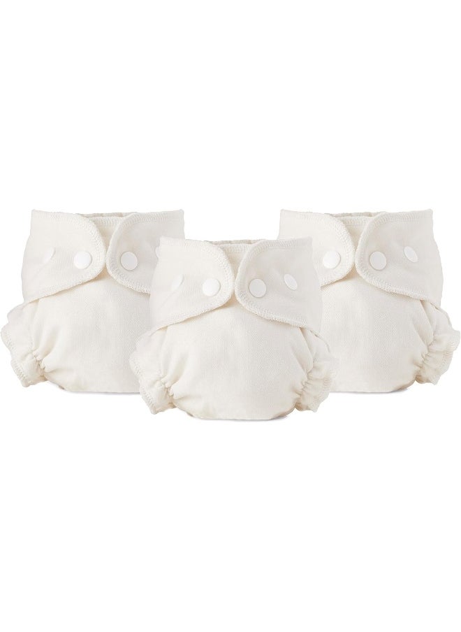 Esembly Esembly Cloth Diaper Inner, Trim-Fitting, Certified Organic Cotton, Reusable and Absorbent Leak-Proof Inserts with Snap Closure for Eco-Friendly Diapering, 3-Pack, Size 2 (18-35lbs)  - Image 1