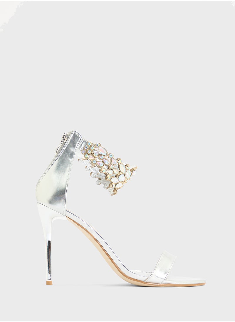 Anne Michelle - Occasion Sandal With Ankle Strap Detail - Image 1