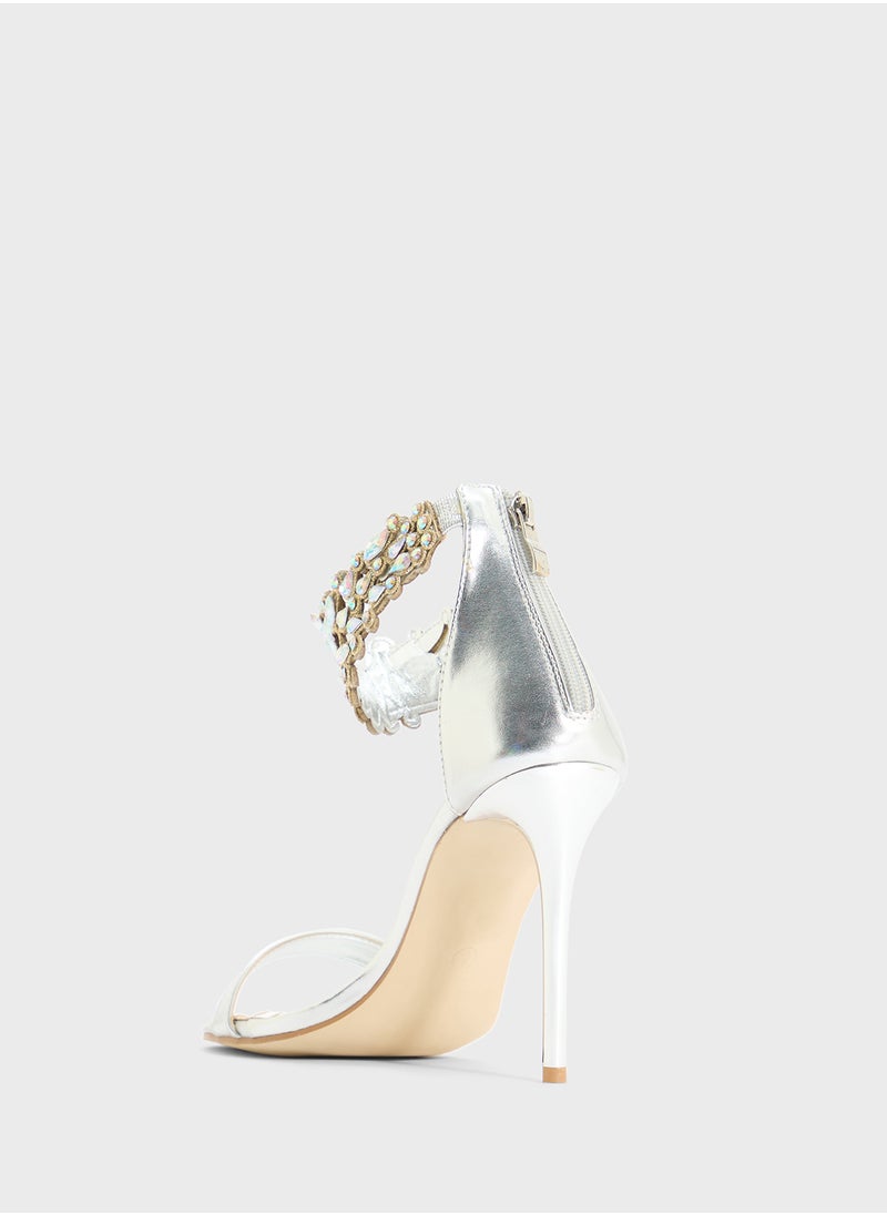 Anne Michelle - Occasion Sandal With Ankle Strap Detail - Image 1