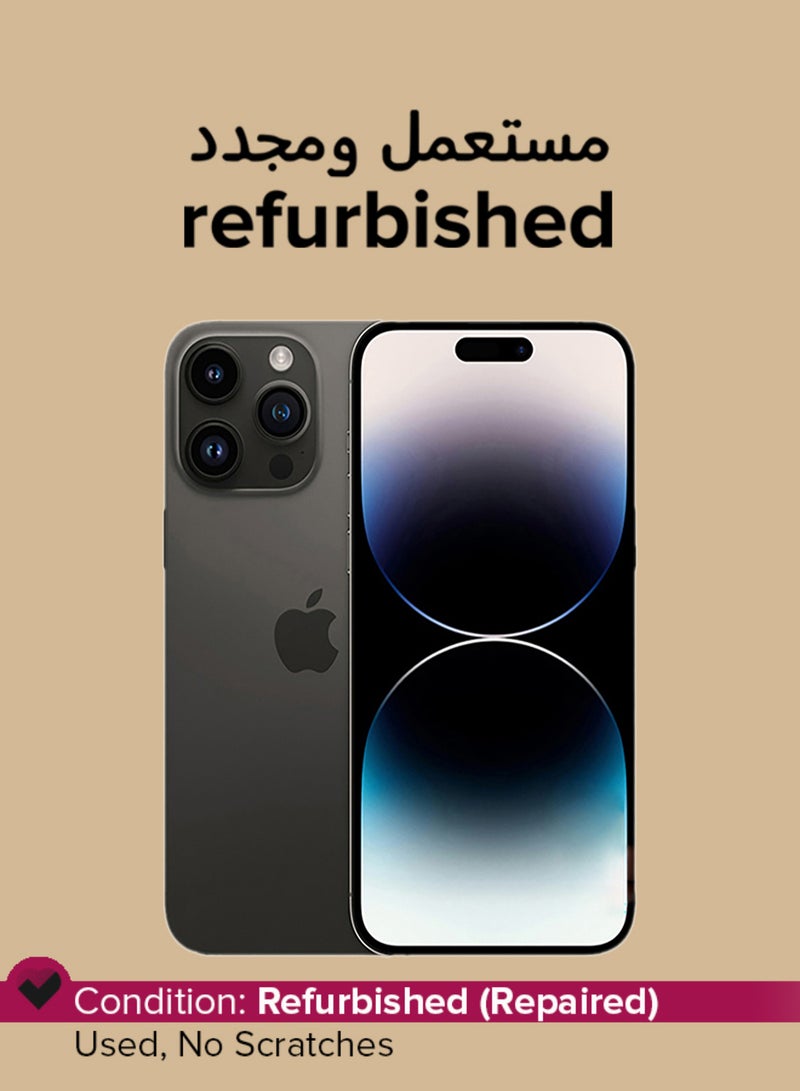 Apple Refurbished - iPhone 14 Pro Max 256GB Space Black 5G With Facetime - USA Version (e-SIM only) - Image 1