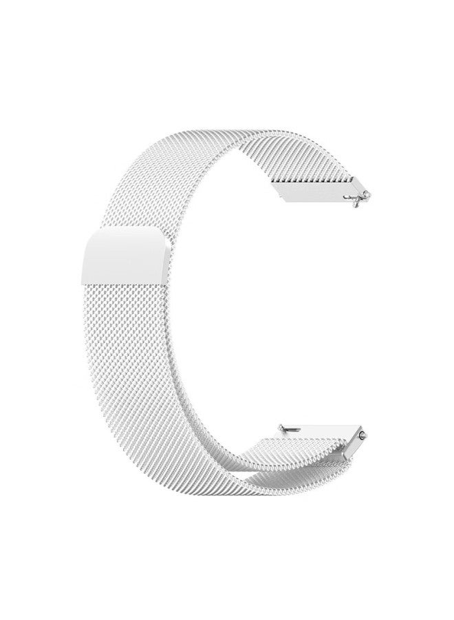 Kmaxai Milanese Magnetic Metal Watch Band For Xiaomi Watch S4 41mm Stainless Steel Woven Women's Summer Bracelet Silver - Image 3