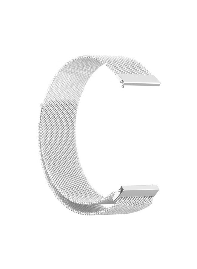 Kmaxai Milanese Magnetic Metal Watch Band For Xiaomi Watch S4 41mm Stainless Steel Woven Women's Summer Bracelet Silver - Image 2