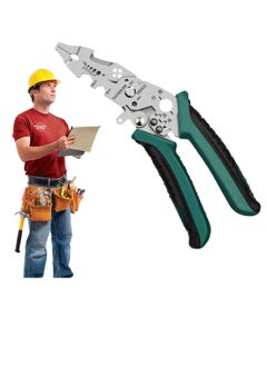Generic Wire Stripper Cutter, Multi-Function Wire Stripping Tool, Professional Handle Design Wire Cutter, Universal Wire Cutters and Crimping Tool, Multifunctional Electrician Pliers for Crimping, Cutting  - Image 1