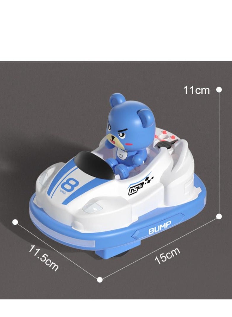 New Simulation Collision Spray Two Bumper Cars Parent-Child Interaction Fun Children's Toy Remote Control Car English Version