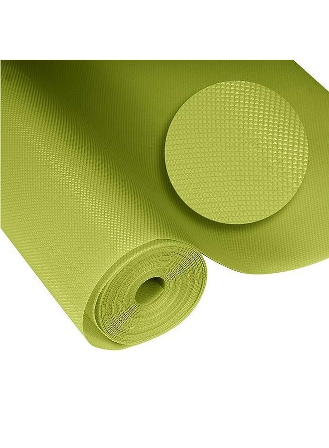 GripEasy Ethylene Vinyl Acetate Multipurpose Shelf Liner Mat Roll 45 cm X 5 m - Food Grade EVA for Kitchen Drawer, Cupboard, Dining, Almirah (Diamond Texture Limegreen) - Image 5