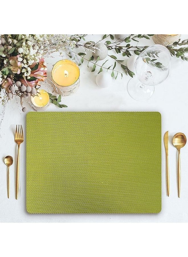GripEasy Ethylene Vinyl Acetate Multipurpose Shelf Liner Mat Roll 45 cm X 5 m - Food Grade EVA for Kitchen Drawer, Cupboard, Dining, Almirah (Diamond Texture Limegreen) - Image 2