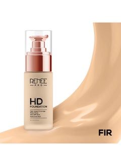 Renee RENEE PRO HD Full Coverage Liquid All Skin Typ Foundation - Fir, Seamless HD Coverage with Matte Finish | SPF30 | Weightless & Long Lasting | Enriched with Aloe, Coffee, Chamomile & Vitamin E, 30 Ml  - Image 4