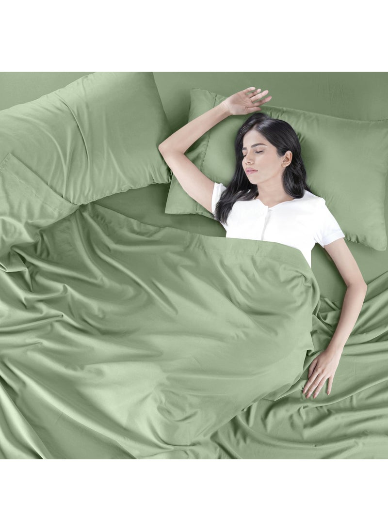 Utopia Bedding Utopia Bedding Twin Bed Sheets Set - 3 Piece Bedding - Brushed Microfiber - Shrinkage and Fade Resistant - Easy Care (Twin  Sage)  - Image 5