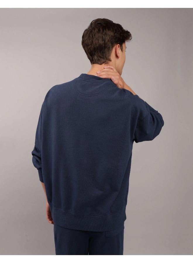 American Eagle Fleece Crew Neck Pullover Sweatshirt  - Image 4