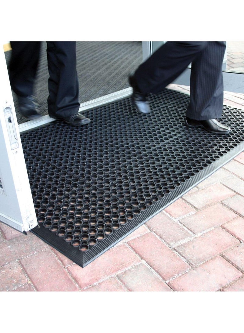 terrain Large Outdoor Rubber Entrance Mats Anti Fatigue None Slip Drainage Door Mat Flooring Size 0.9 Metre x 1.5 Metre  - Image 1