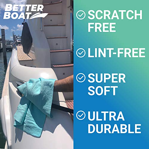 Better Boat Super Absorbent Towels, Synthetic Chamois Cloth for Car and Boat Drying, Smooth Cooling Towel, Marine Grade Cleaning Supplies, PVA Shammy Dry Towel 1 Pack - Image 2